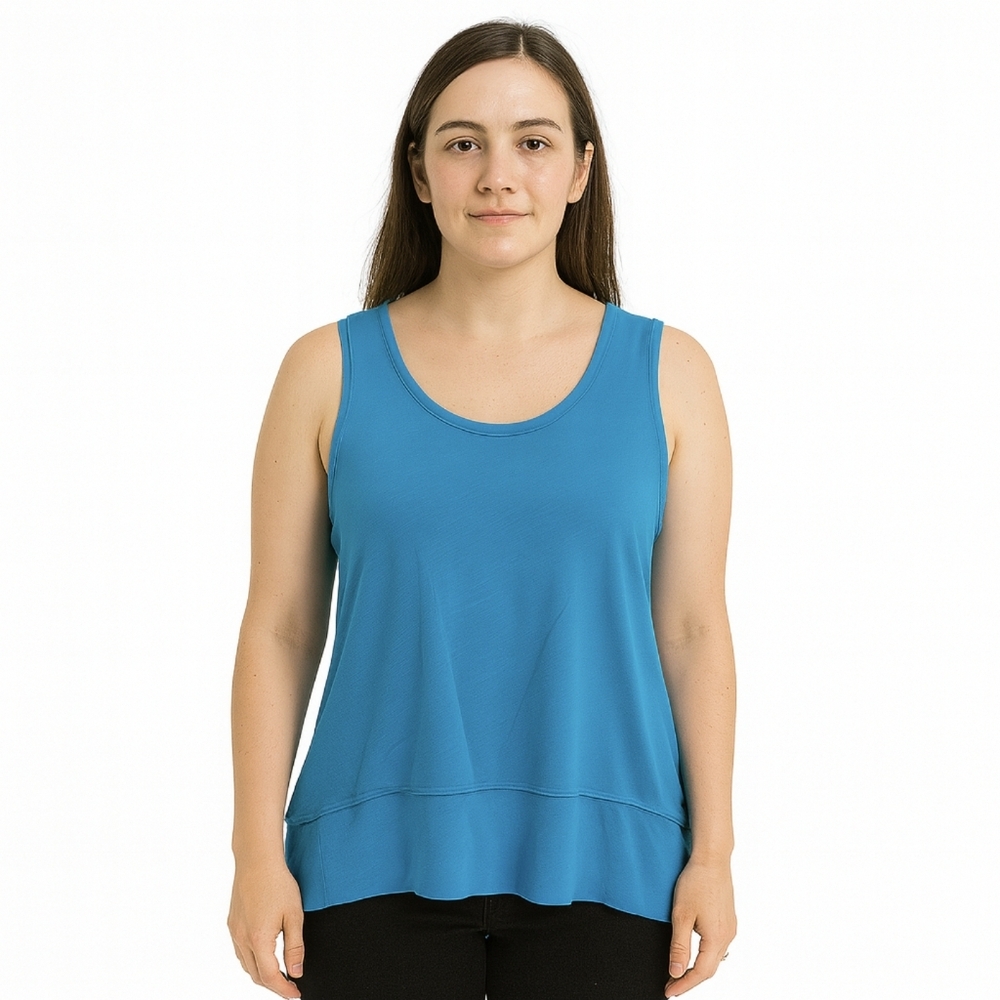 Chico's Blue Spandex Blend Tank Top Sz Sm